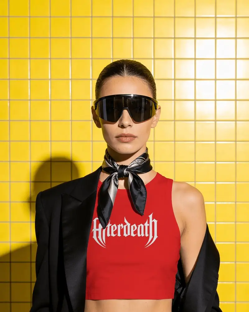 Modern Crop Top Mockup For Fashion Brands And Online Clothing Stores With Sleek Design