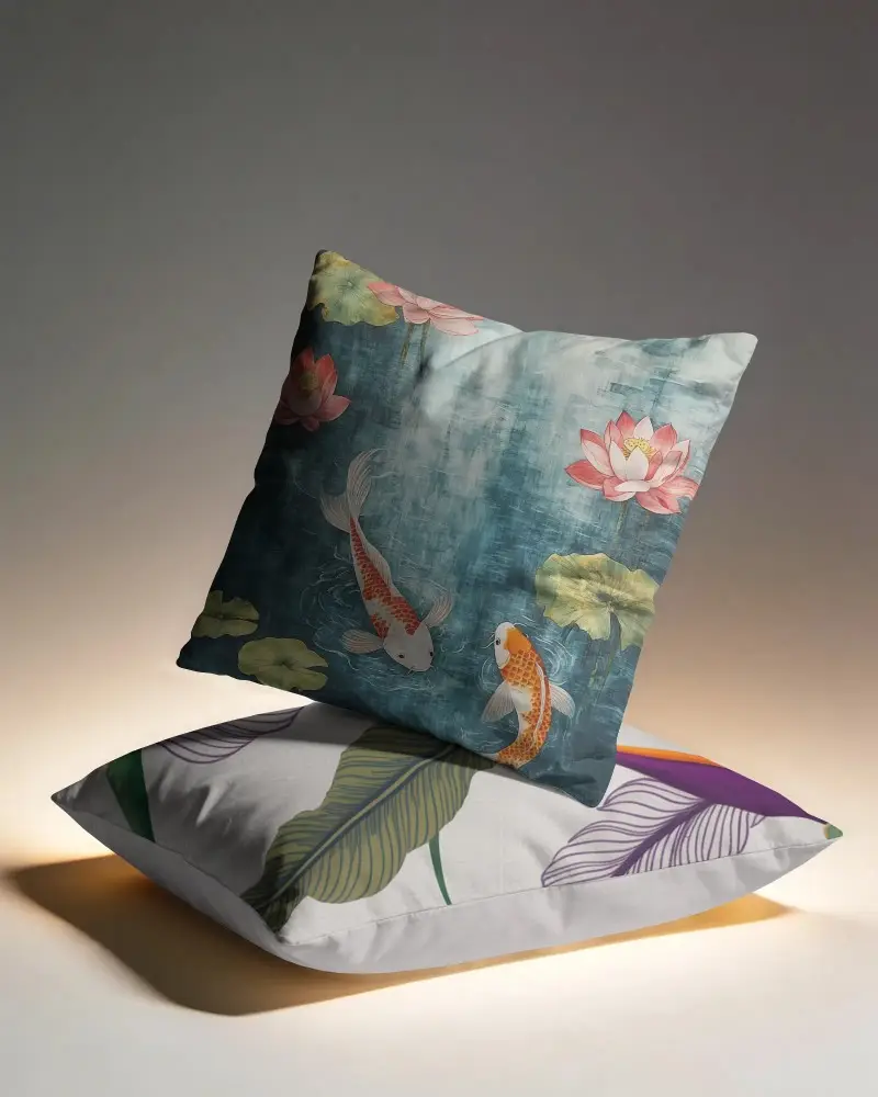 Soft Luxury Cushion Mockup For Home Decor Modern Comfortable Pillows Display