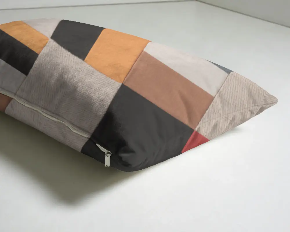 Plush Velvet Cushion Mockup With Hidden Zipper For Easy Removal And Washing Home Decor