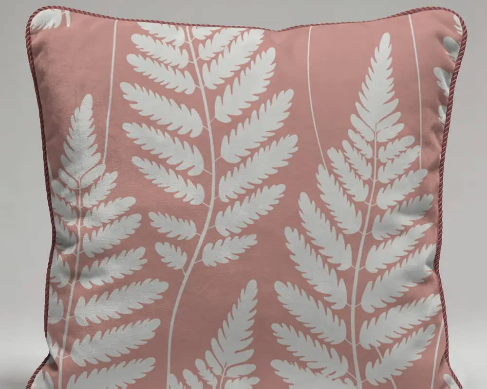 Premium Quality Velvet Cushion Mockup With Outline Pipings Perfect For Style And Relaxation