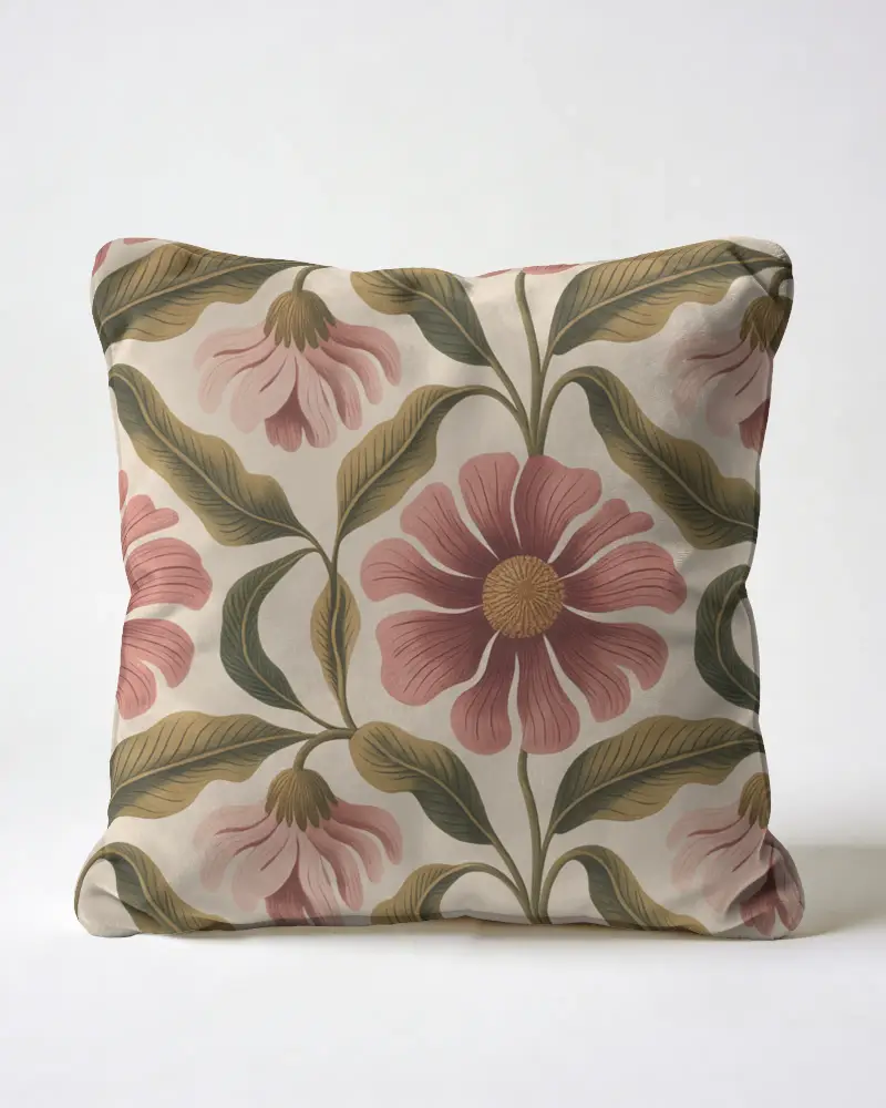 Luxury Velvet Pillow Cushion Mockup Realistic Texture For Interior Styling And Room Accessories