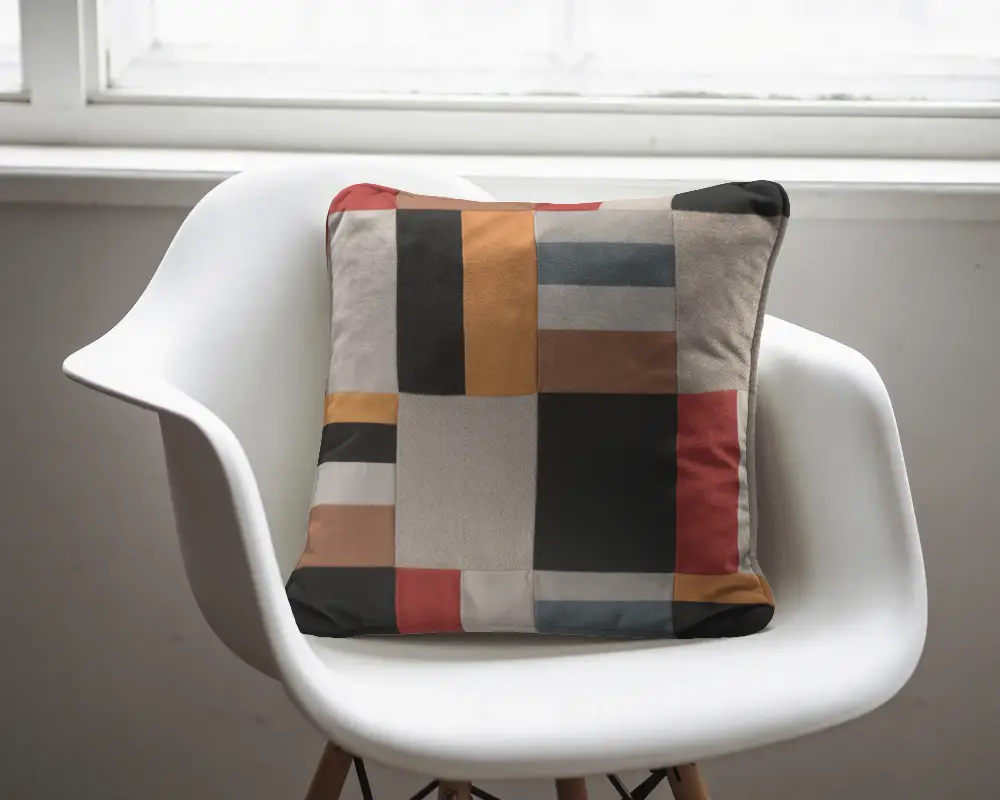 Cozy Cushion Mockup For Home Furnishing Lightroom Ready Minimalistic Interior Background