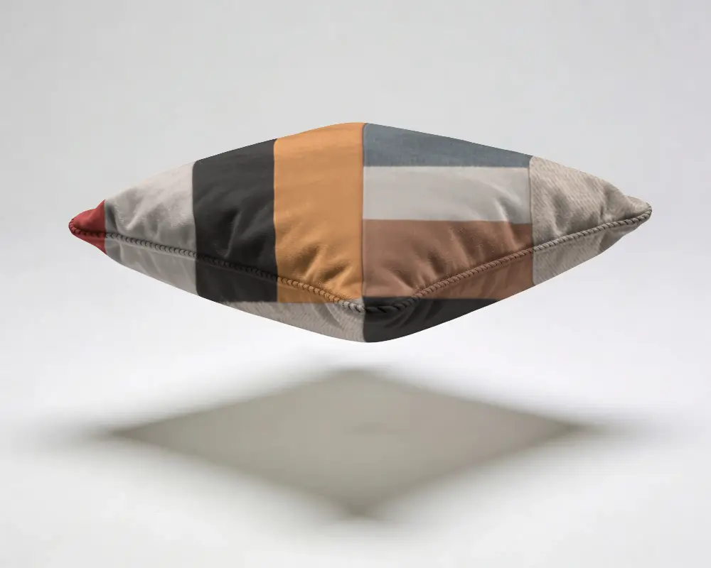 Plush Upholstered Cushion Mockup Designed For Extra Support And Modern Interior Decoration