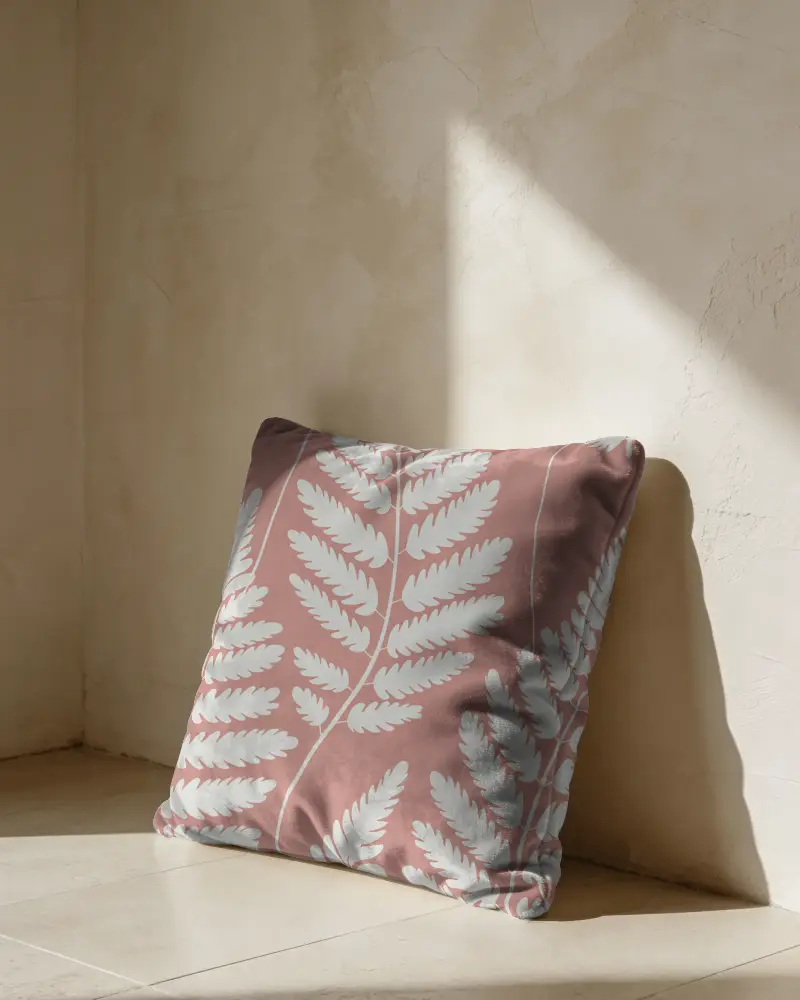 Plush Soft Cushion Mockup For Cozy Home Decor And Interior Styling Pillow Design Template