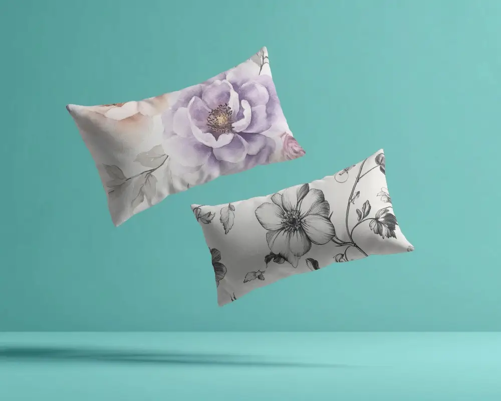 Modern Pillows Luxury Home Textile Accessories Soft Cushions Mockup For Sofa Or Bedroom Use