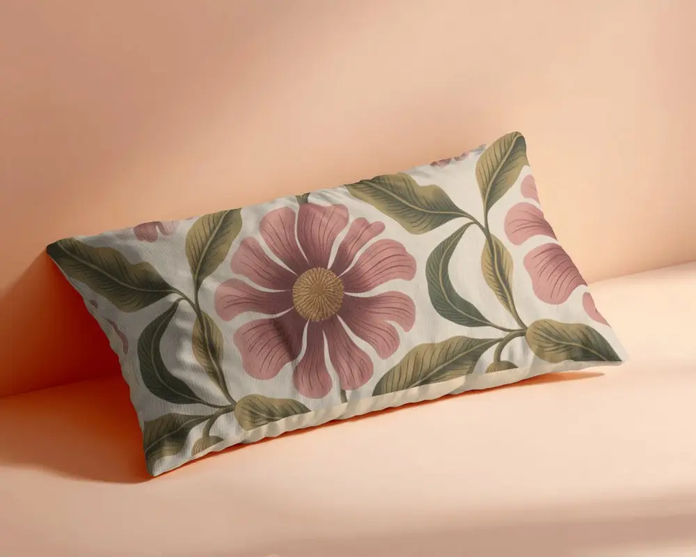 Long Soft Comfortable Decorative Cushion Mockup For Living Room Or Bedroom Usage Relaxation Haven