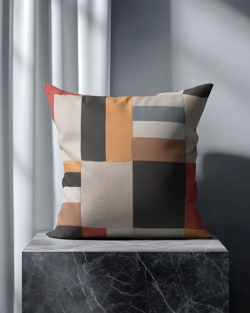 Luxury Square Cushion Mockup For Home Decor Branding And Textile Design Presentations
