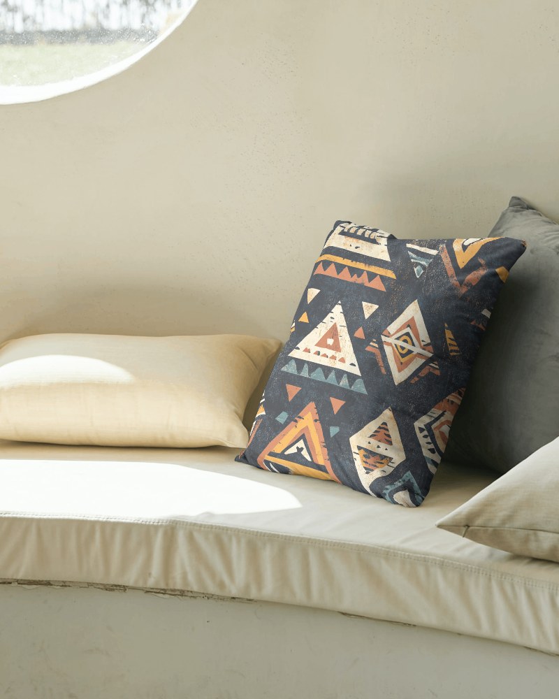 Cozy Pillows Mockup In Natural Light Setting