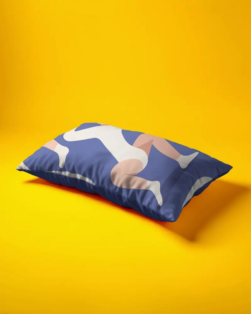 Soft Rectangular Cushion Mockup For Home Decor Support And Comfort Ideal For Sofa And Bed Use