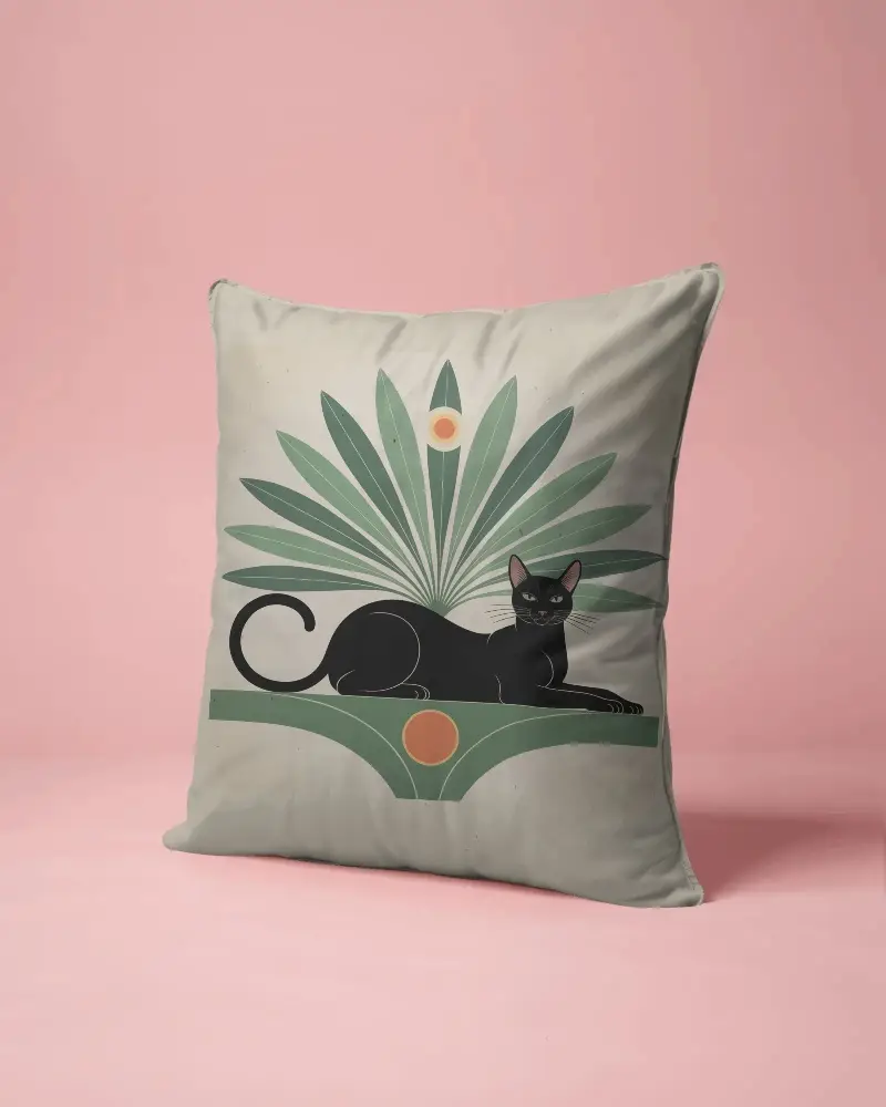 Stylish Modern Living Room Decor Cushion Mockup For Home Interior Design Display