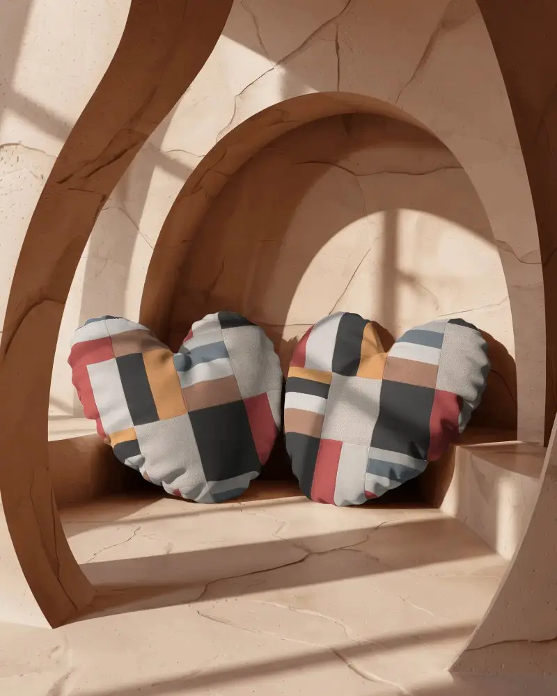 Heart Shaped Cushion Mockup For Homely Comfort And Decor Ideas