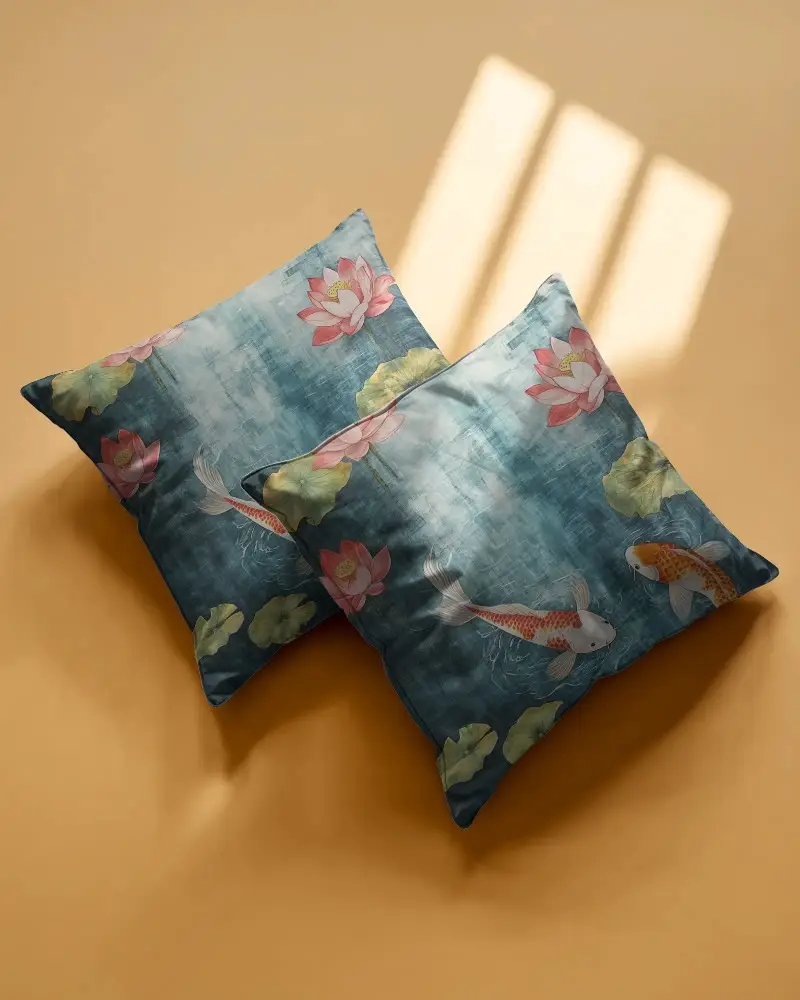 Luxury Satin Cushion Mockup For Home Decor And Interior Design Presentation Pillow