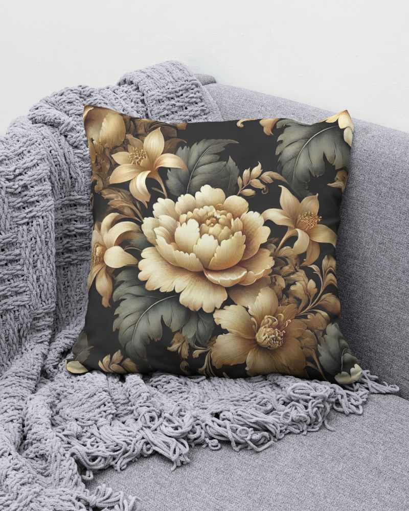 Side By Side Cushion Mockup On Neutral Sofa