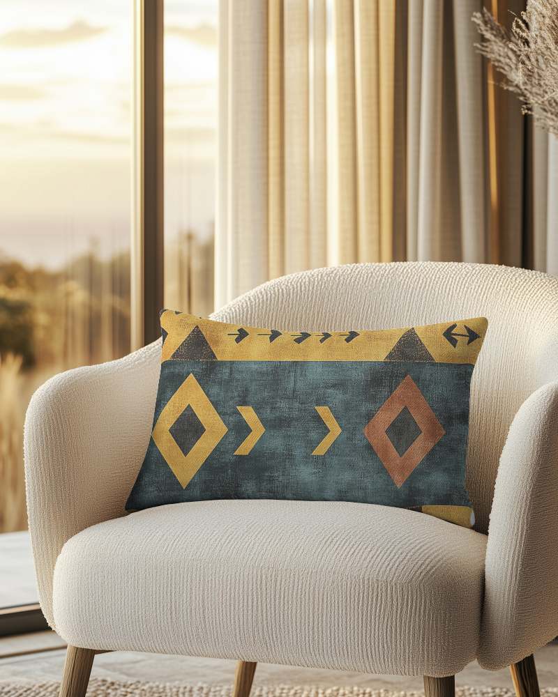 Cozy Living Room Chair Cushion Mockup Soft Fabric Comfortable And Inviting Ambience 039