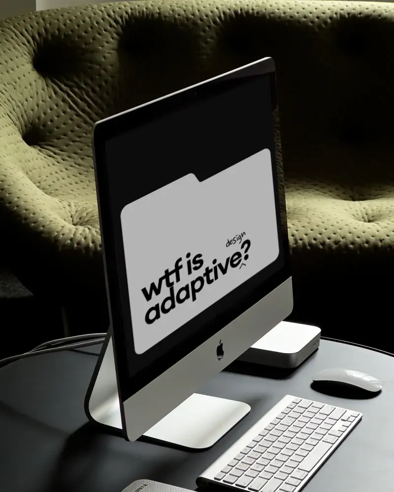 Stylish Office Workspace Apple Desktop Mockup With Compact Computer Setup And Accessories View