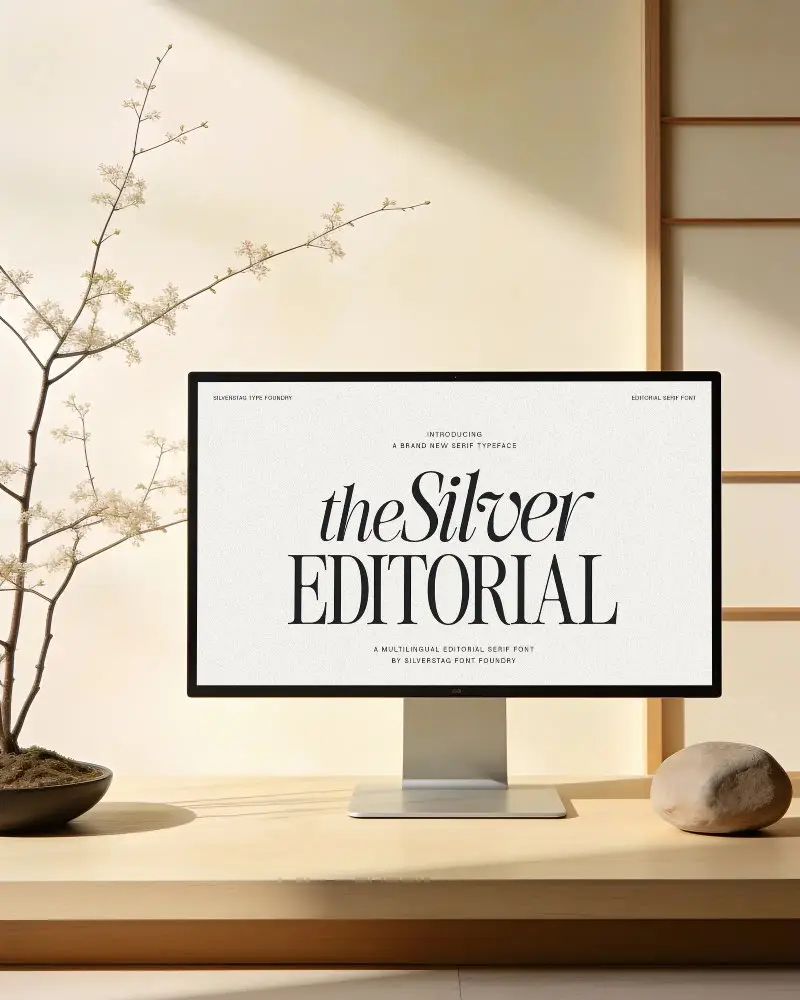 Minimalist Modern Apple Desktop Mockup With Natural Elements And Clean Workspace Design