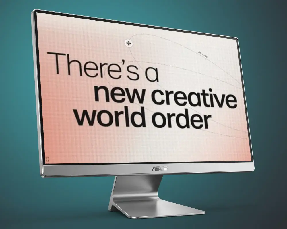 Sleek Modern Asus Desktop Monitor With Thin Bezel And Minimalist Stand For High Productivity