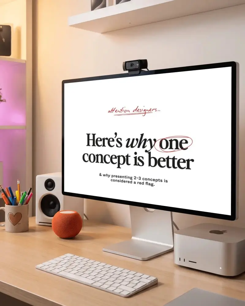 Modern Minimalist Apple Desktop Mockup Setup With Large Monitor Keyboard Speaker And Accessories