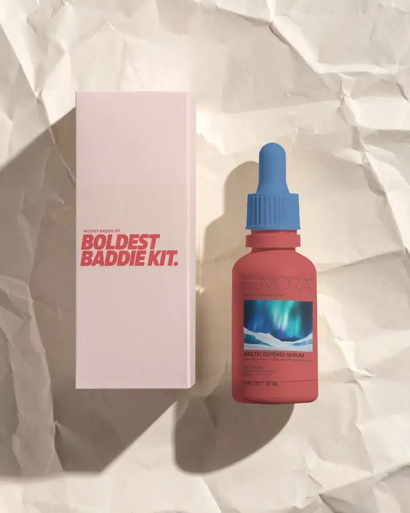 Realistic Dropper Bottle And Box Mockup For Branded Product Presentation