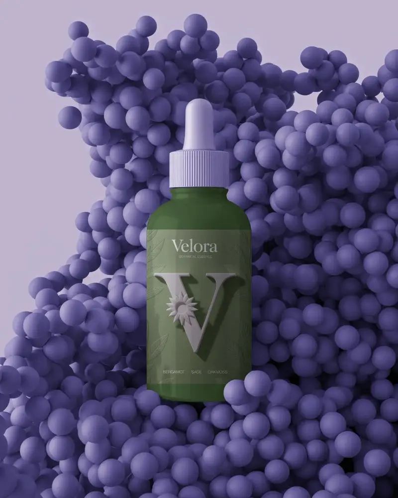 High Quality Dropper Bottle Mockup For Cosmetic Packaging Design And Brand Presentation Use