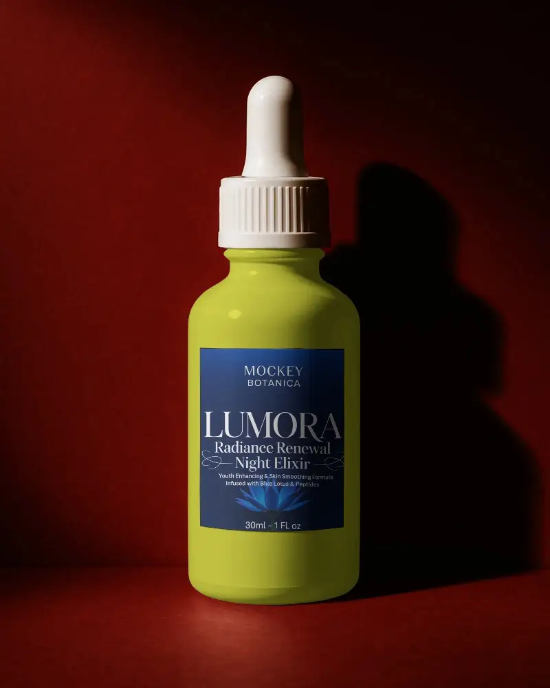 Premium Dropper Bottle Mockup For Cosmetic Serum Packaging Design Presentation Template