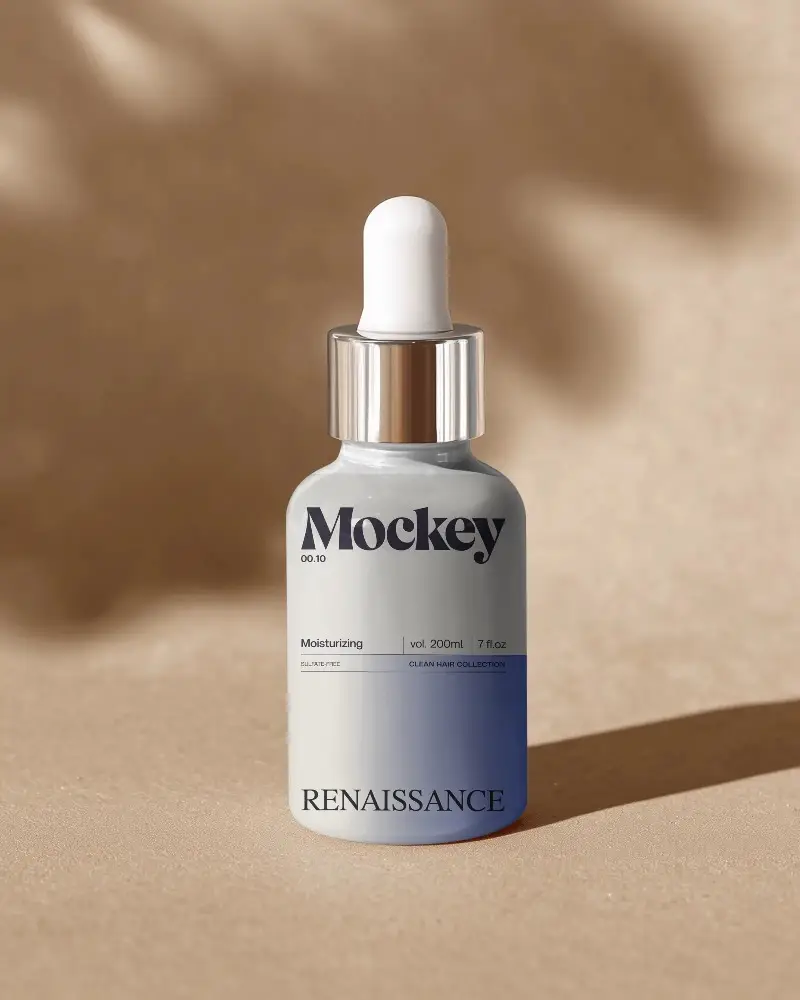 Premium Dropper Bottle Mockup For Liquid Product Packaging And Beauty Essentials Presentation