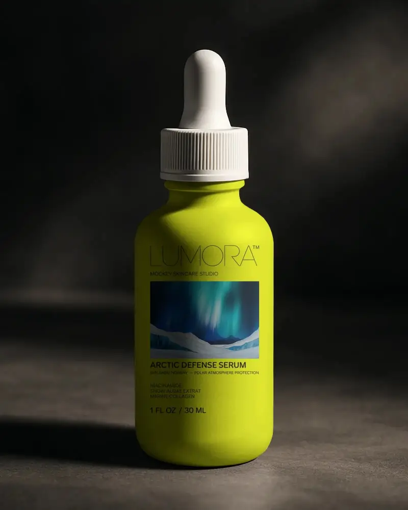 Minimalist Dropper Bottle Mockup For Cosmetic Serums And Essential Oils Packaging