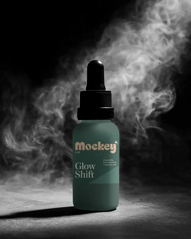 Premium Dropper Bottle Mockup For Cosmetics Skincare Serums And Essential Oil Packaging Display