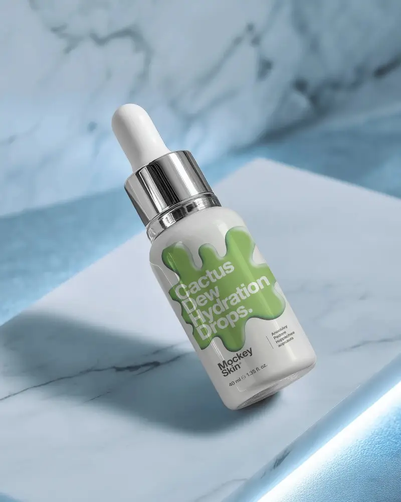 High Quality Dropper Bottle Mockup To Showcase Beauty Oil Or Essential Oil Branding