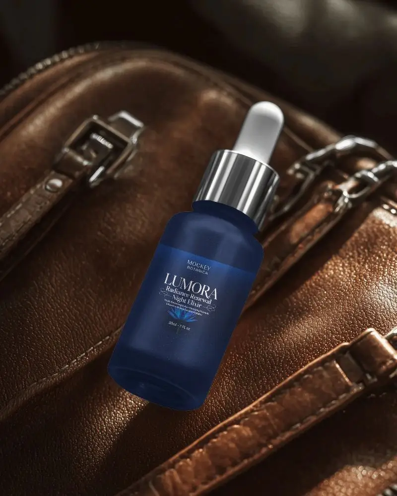 Elegant Dropper Bottle Mockup For Cosmetic Packaging Design And Brand Presentation Uses