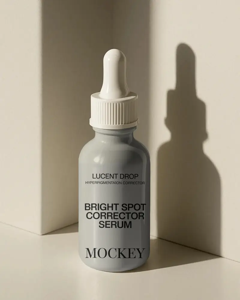 Sleek Dropper Bottle Mockup For Cosmetic Packaging And Essential Oil Branding Mockup Design