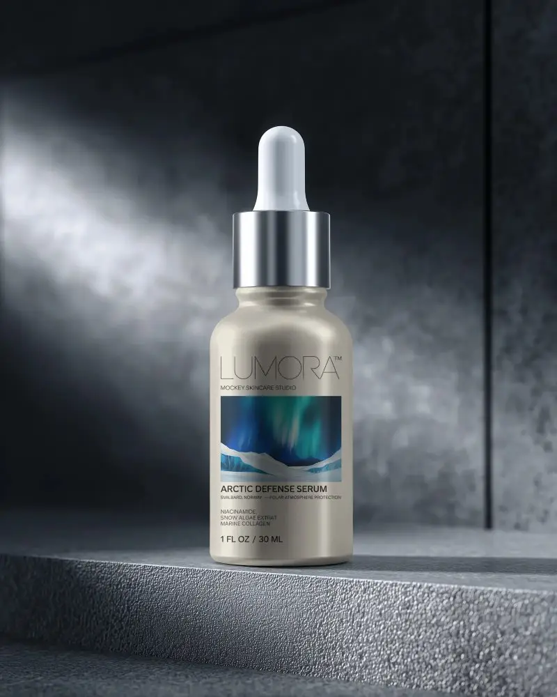 Minimalist Elegant Dropper Bottle Mockup For Cosmetic Serum And Essential Oil Packaging Presentation