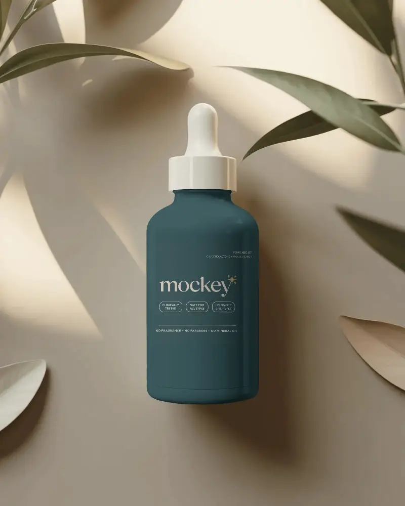 Premium Dropper Bottle Mockup For Cosmetic Or Essential Oil Packaging Design Presentations