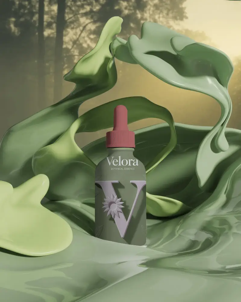 Elegant Dropper Bottle Mockup With Smooth Liquid Motion Ideal For Essential Oil Labels