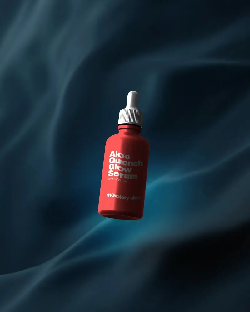 High Quality Dropper Bottle Mockup Used For Serum Packaging And Cosmetic Label Design