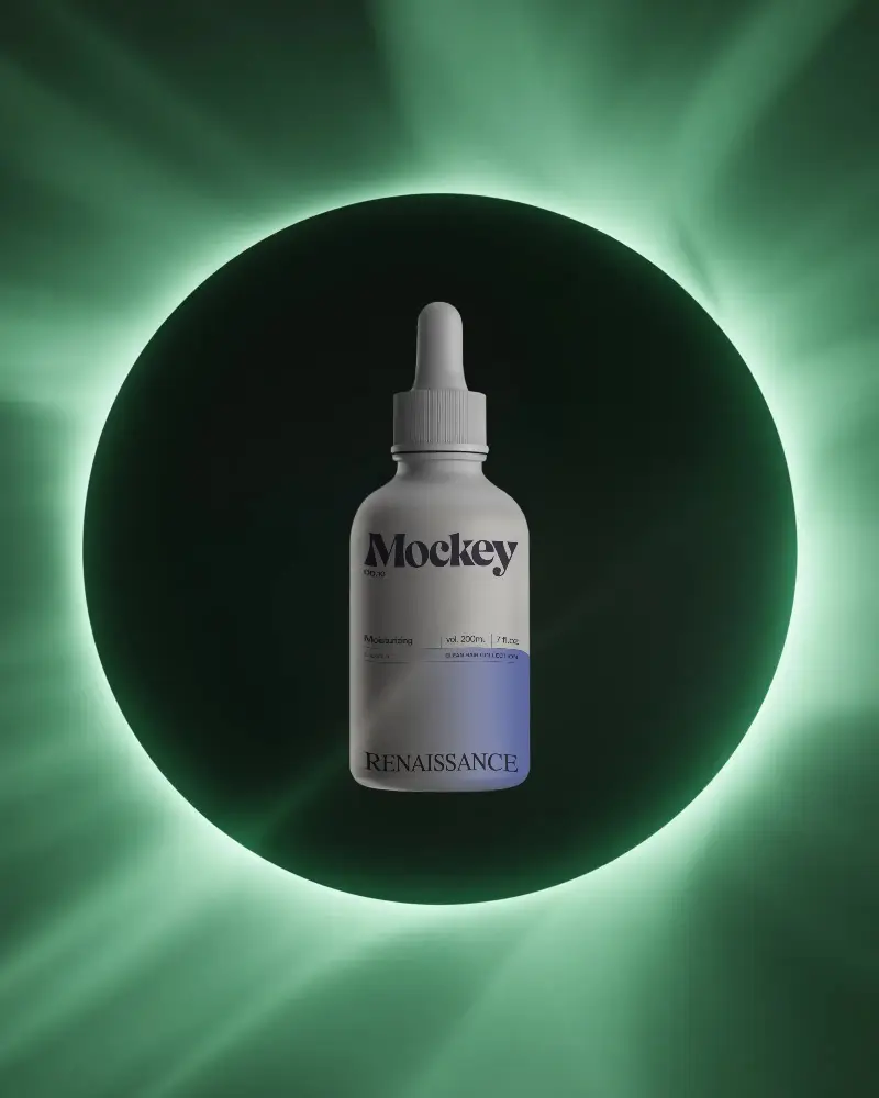 Realistic Dropper Bottle Mockup Design For Liquid Medicine And Aromatherapy Packaging Ideas