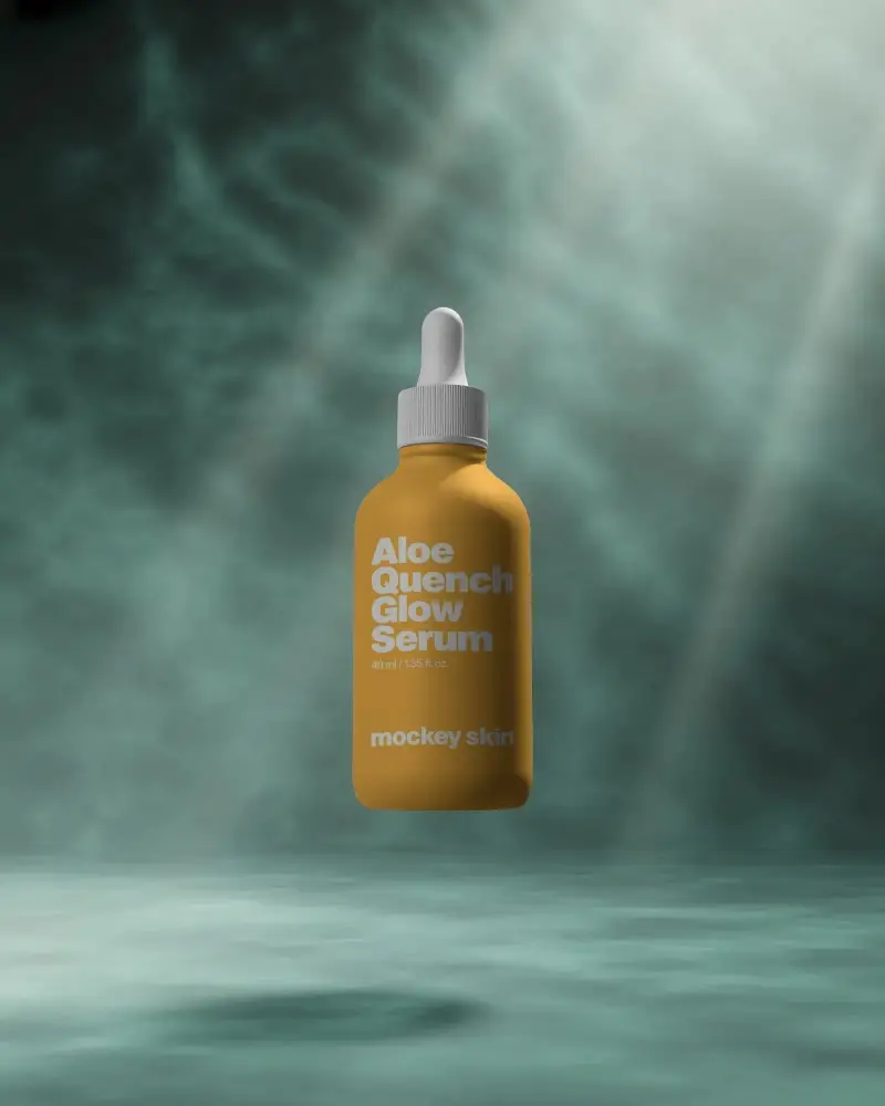 Realistic Dropper Bottle Mockup For Serum Label Designs And Branded Product Display