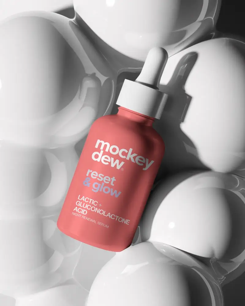 Premium Dropper Bottle Mockup For Essential Oils Serum Packaging Showcase Visuals