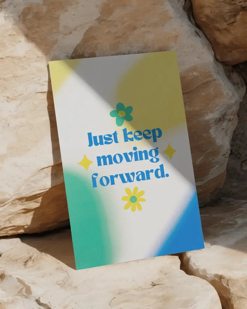 Flyer Mockup Outdoor Display On Natural Rocks Modern Minimalist Presentation