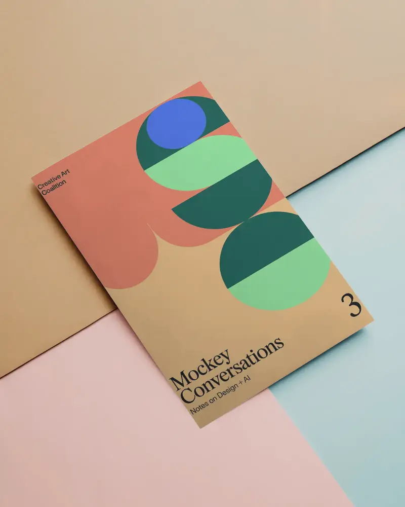 Modern Flyer Mockup In Simple Stylish Layout On Soft Colored Surface Background