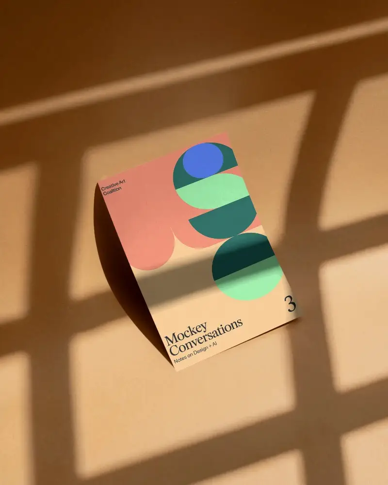 Minimalistic Flyer Mockup With Natural Shadow Effects For Design Presentation Template