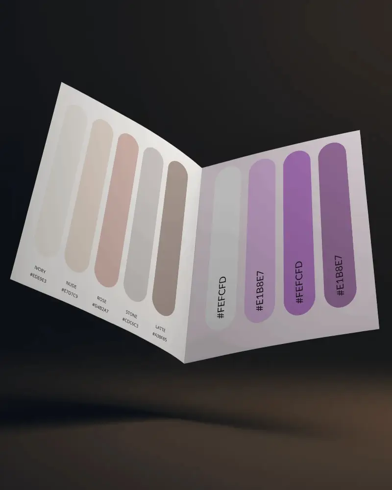 Open A6 Flyer Mockup Floating In Dark Background Moody Lighting Subtle Texture Visible