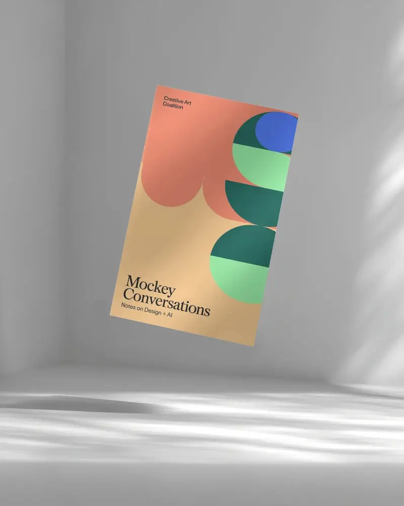 Modern Minimalist Flyer Mockup With Floating Shadow And Clean Background