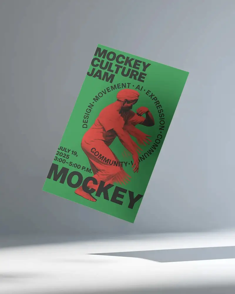 Airborne Flyer Mockup With Shadow Effective Presentation Template Design Idea