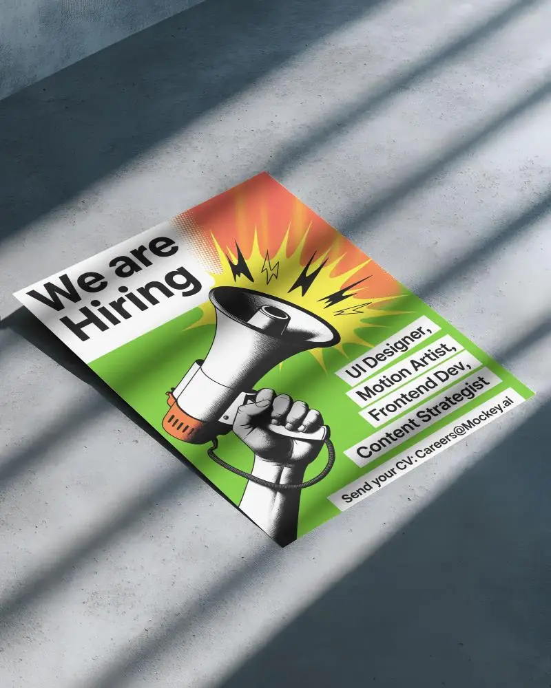 Blank Flyer Layout Mockup For Promotional Material On Concrete Texture Background