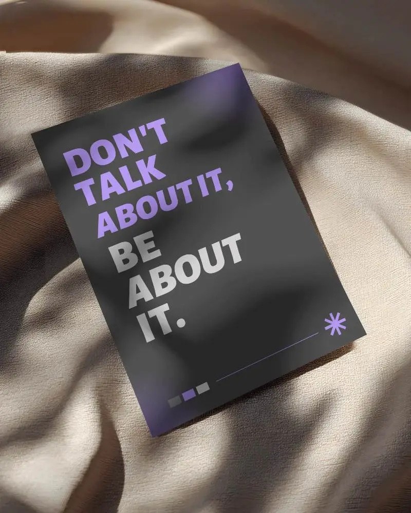 Realistic Flyer Mockup On Textured Fabric With Natural Light Shadow For Design Presentation