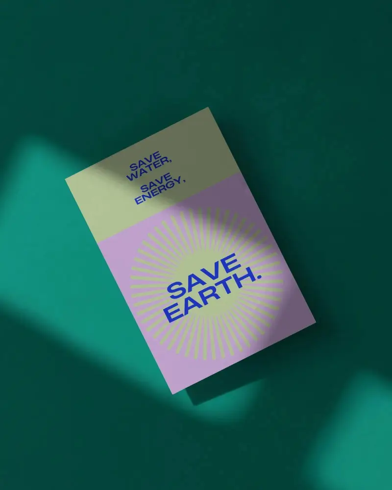 Blank Flyer Mockup Showcasing Simple Layout On Smooth Surface Background