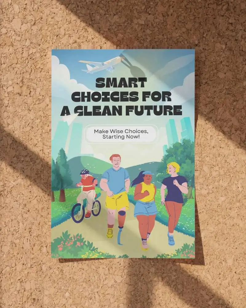 Minimal Stationery Flyer Mockup Pinned To Corkboard With Realistic Light Effects