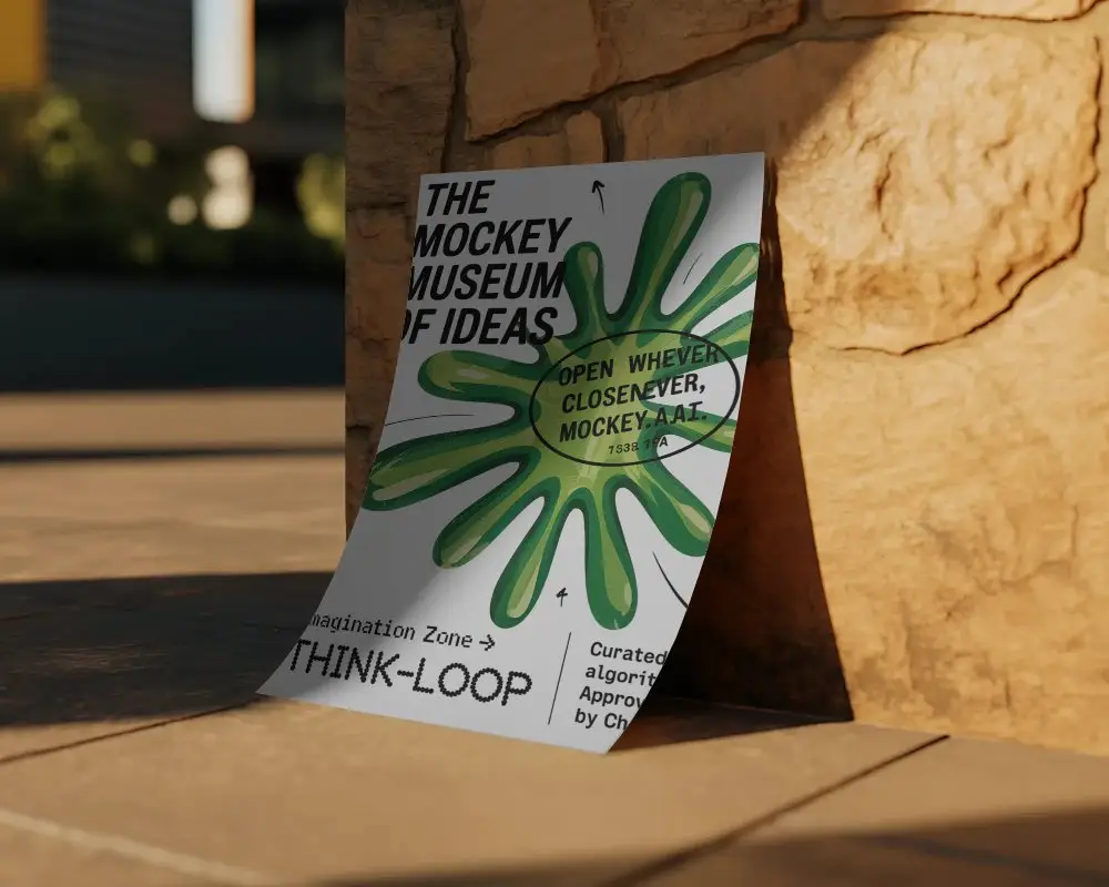 Sleek Minimalist Flyer Mockup For Modern Branding And Creative Promotional Materials Showcase