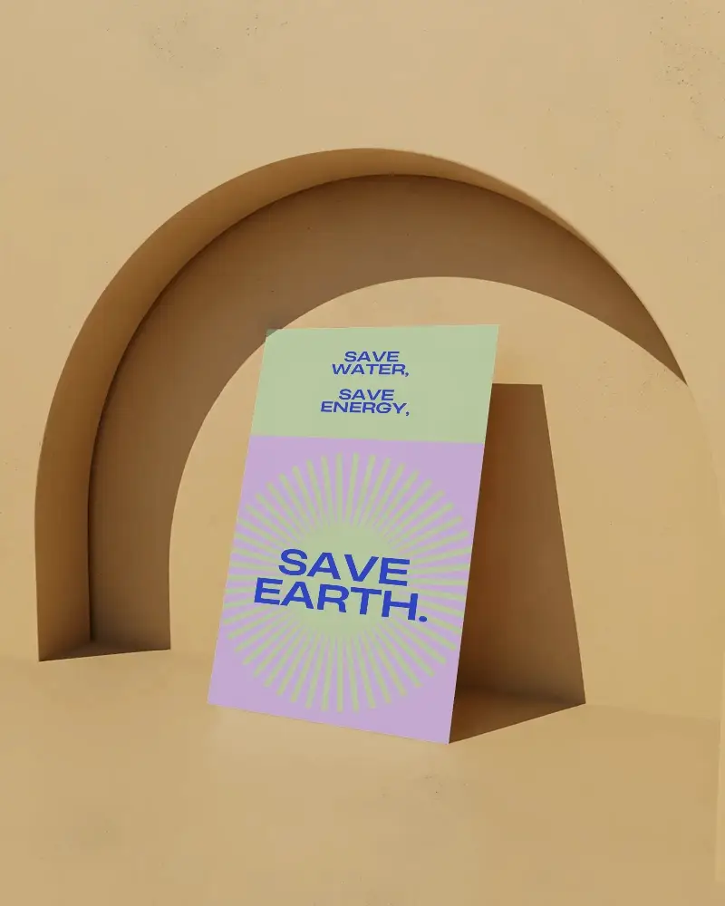 Modern Minimalist Flyer Mockup Blank Design Template For Promotional Materials